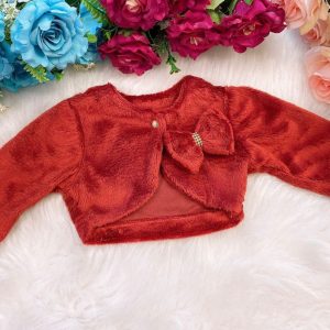 Bolero Marsala com Enfeite de Lacinho