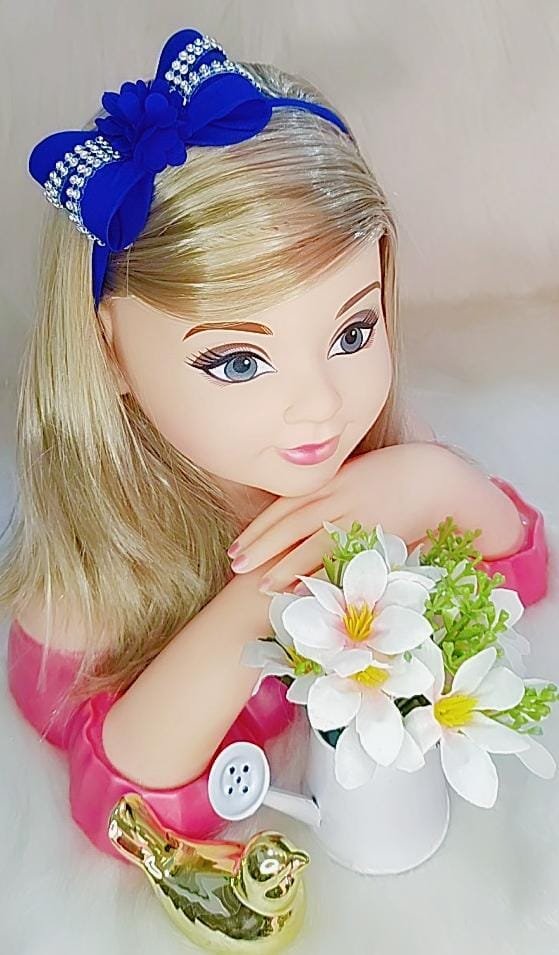 Faixa Belli Azul Royal Laço