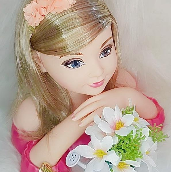 Faixa Belli Flor e Strass Salmão