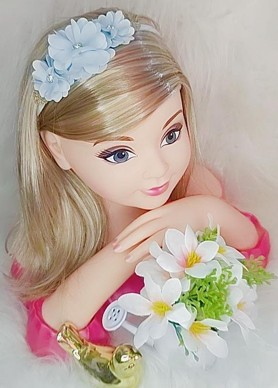 Faixa Belli Flor e Strass Verde Claro