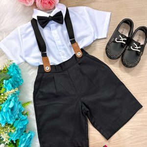 Conjunto Kanga Social Miguel Preto Suspensorio Shorts