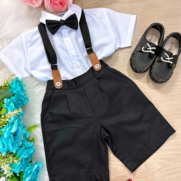 Conjunto Kanga Social Miguel Preto Suspensorio Shorts