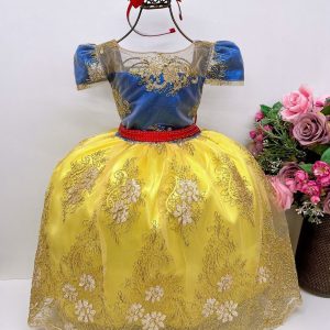 Vestido Enjoy Juvenil Tematico A Branca de Neve