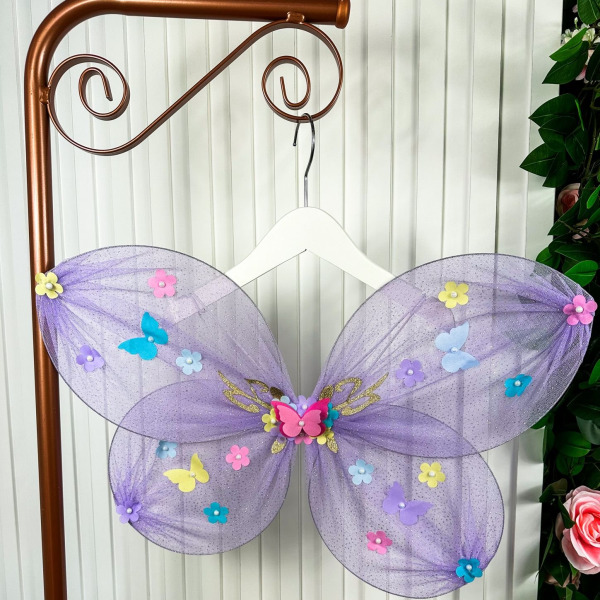 Asa De Borboletas / Fadas Infantil Lilás