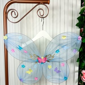 Asa De Borboletas / Fadas Infantil Azul
