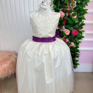 Vestido Marie Longo OFF Laço Roxo