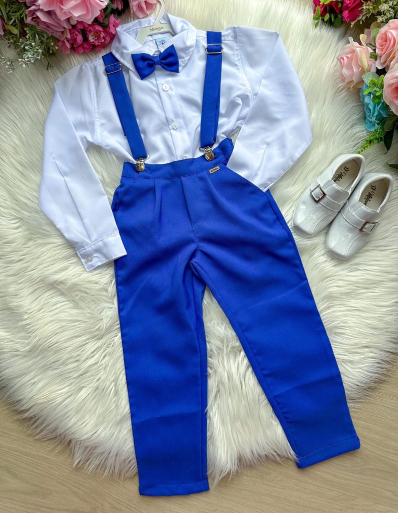 Conjunto Kanga Social Gustavo Azul Royal Suspensorio