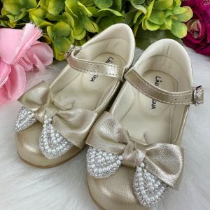 Sapatilha Flor Di MIla Carol Dourada