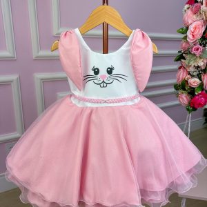 Vestido Lig Lig Tematico Pascoa Coelhinho/Coelho