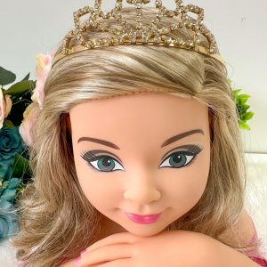 Coroa Belli Strass Dourado Elisa/Eliza