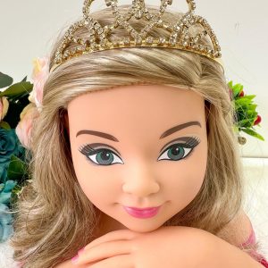 Coroa Belli Strass Dourada Judi/Judy