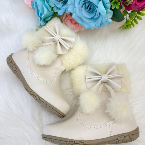 Bota/Coturno Flor Di Mila Zoe Off-Marfim