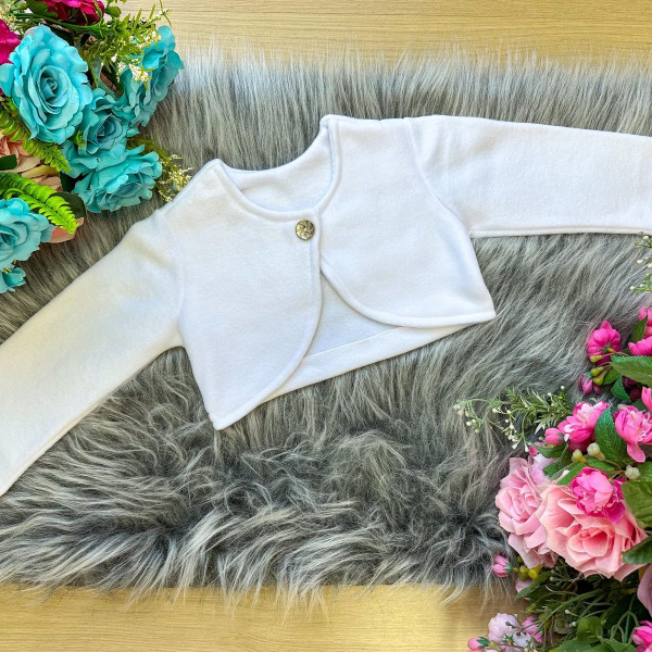 Casaco Bolero Soft Sofia Branco