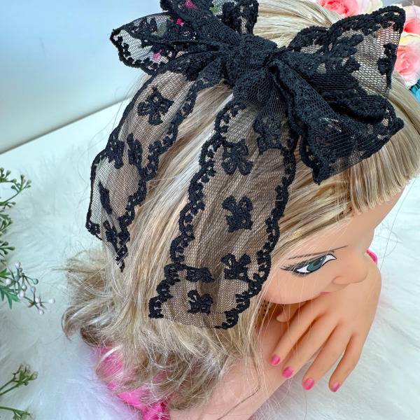 Laço Belli Jessica Renda Preto