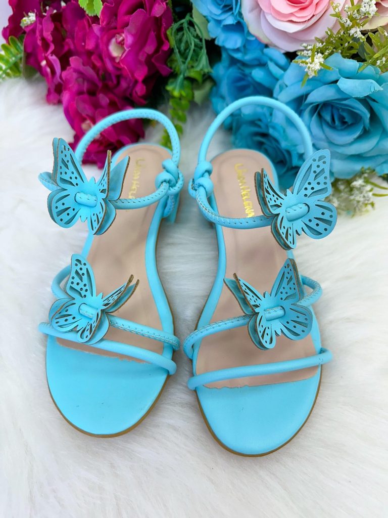 Sandalia Flor Di Mila Laise Borboletas Azul