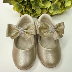 Sapatilha Flor Di Mila Penelope Dourada