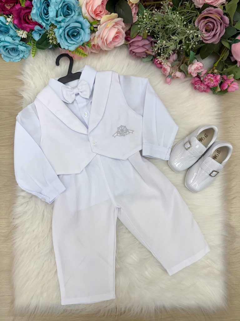 Conjunto Social Miss Cherry Felipe Calça Branco