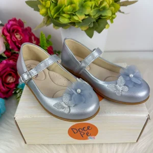 Sapatilha Doce Pe Jardim Encantado Prata