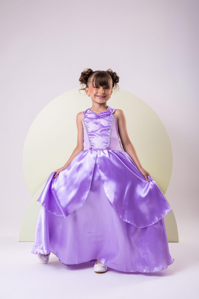 Fantasia Longa Princesa Belli Rapunzel Modelo 3