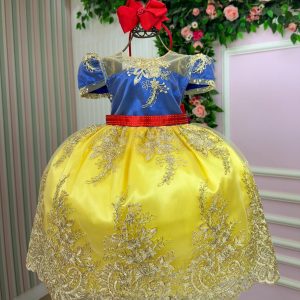 Vestido Infantil Enjoy Bebê Branca de Neve