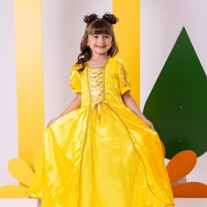 Fantasia Princesa Belli A Bela e a Fera Longa Modelo 2