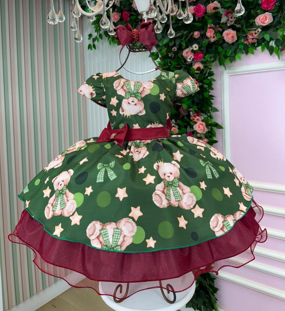 Vestido Banana Club Encanto de Natal Verde