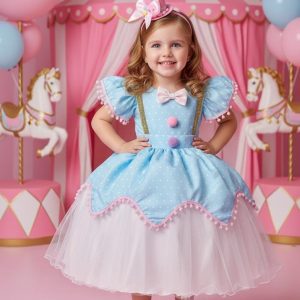 Vestido Princesa Belli Tematico Circo – Palhacinha