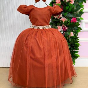 Vestido Marie Longo Heloisa Terracota