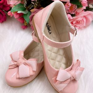 Sapatilha Flor Di Mila Fashion Rosa Bebê