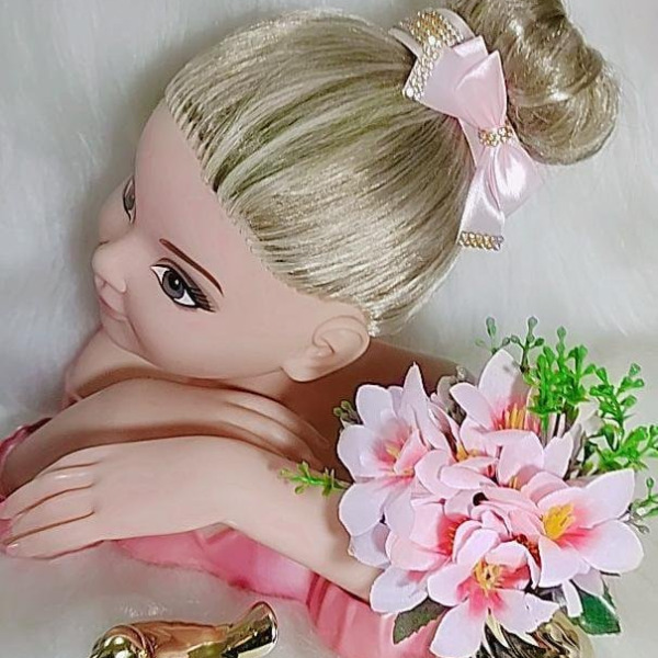 Porta Coque Belli Rosa Bebe Laço Strass