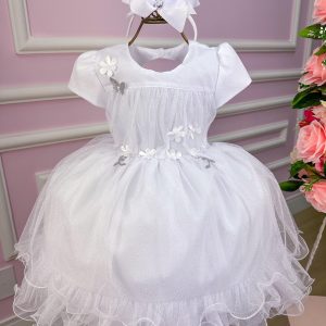 Vestido Vila Lele Jardim Encantado Alice Branco