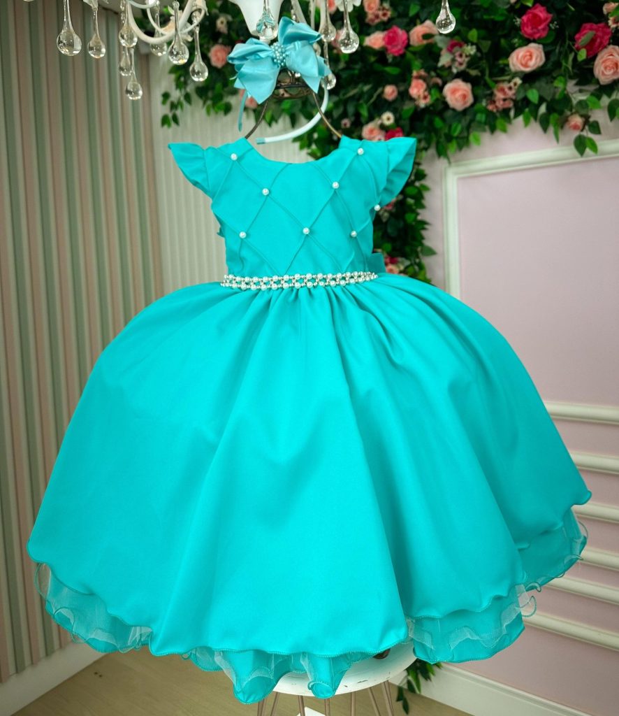 Vestido Ysa Kids Francine Verde Tiffany