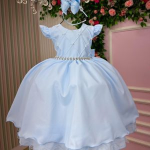 Vestido Ysa Kids Francine Azul Bebe