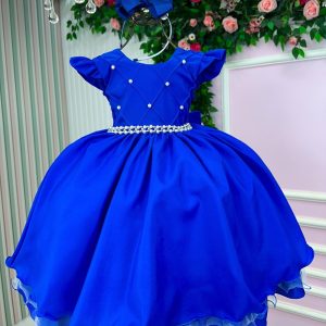 Vestido Ysa Kids Francine Azul Royal