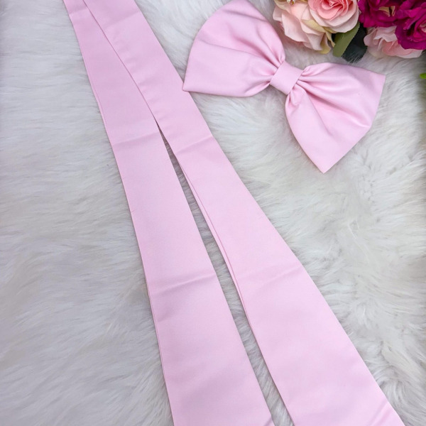 Laço Opcional / Faixa Do Vestido Selena Rosa Bebe