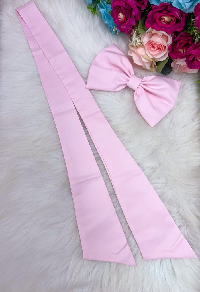 Laço Opcional / Faixa Do Vestido Selena Rosa Bebe