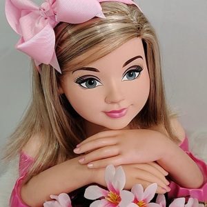 Tiara Belli Laço Rosa Bebe