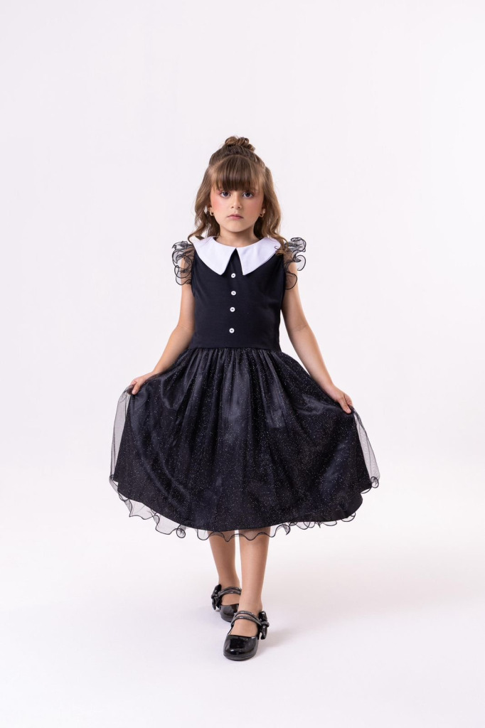 Vestido Marie Tematico Wandinha – Vandinha