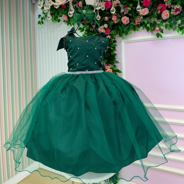 Vestido Marie Mariely Verde Esmeralda